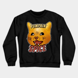 Pumpkin Spice - Spicy Orange Cat Crewneck Sweatshirt